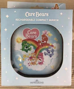 Impressions Vanity Care Bears Specchio Compatto Ricaricabile Arcobaleno 5 Orsi NUOVO - Foto 1 di 2