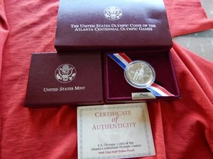 us mint 1995 us olympic clad half dollar proof Atlanta basketball - Picture 1 of 1