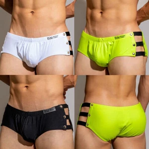 Sexy Herren Bademode Unterwäsche Schwimmunterhose mit Knopfboxershorts Schwimmshorts - Bild 1 von 24