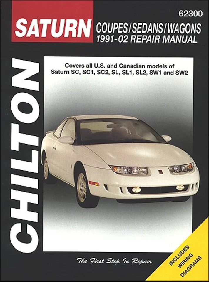 Saturn SC, SC1, SC2, SL, SL1, SL2, SW1, SW2 Repair Manual 1991-2002 - Image 1 of 1