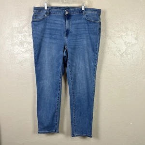 J. Jill Womens Boyfriend Straight Leg Ankle Jeans Blue Medium Wash Denim Size 22 - Picture 1 of 15