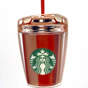 Nuevo Difícil de Encontrar Starbucks 2018 Holiday Red Stripe Ornament - Imagen 1 de 2