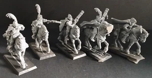 Warhammer Fantasy Battle Vintage Empire 5 Bretonians on Horses Unpainted - Picture 1 of 4