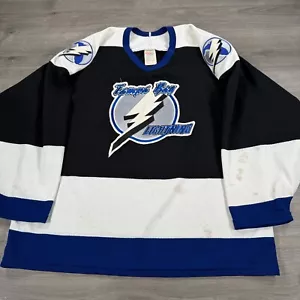 Vintage CCM Tampa Bay Lighting Jersey NHL Hockey Maska 90s Size Large - Bild 1 von 11