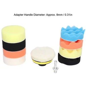 11x Polishing Pads Kit Car Foam Drill Buffing Pad For Polishing Waxing Sealing G - Picture 1 of 23