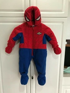 Pre-Owned Spider Man Baby Snow Suit Size 18 Months - Picture 1 of 10