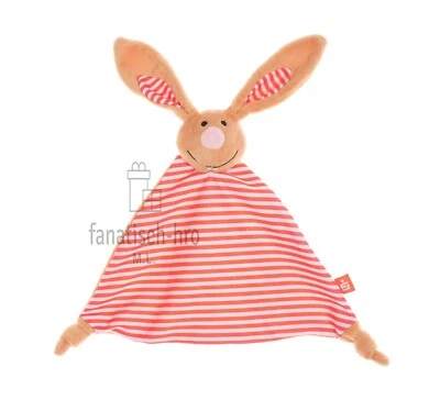 Sparkasse Schmusetuch Hase rot weiß gestreift Kuscheltuch Spieltier rabbit