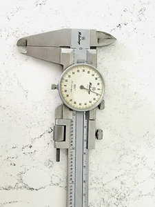 Mitutoyo 504-801 Dial Caliper Original Case. 6” Stainless Hardened Made In Japan - Picture 1 of 7