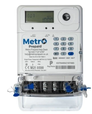 Metro Digital Prepaid Meter - 80A - Single Phase - MET001