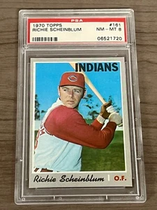 1970 Topps Set PSA 8 RICHIE SCHEINBLUM #161 Indians - Bild 1 von 2