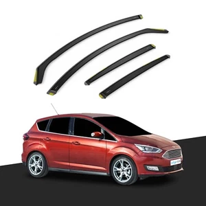 FORD C-MAX MK2 2011-2020 5 Door MPV Wind Deflectors 4pc Tinted - Picture 1 of 10