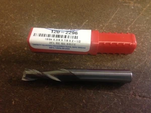 .2969" 19/64" 2 FLÖTEN EINEND HARTMETALL SCHAFTFRÄSER 19/64" x 7/8" x 5/16" x 2-1/2" - Bild 1 von 1