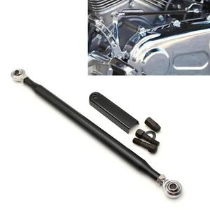Piezas de barra redonda de acoplamiento de cambio de marchas para Harley Softail Breakout Fatboy negras nuevas - Imagen 1 de 8