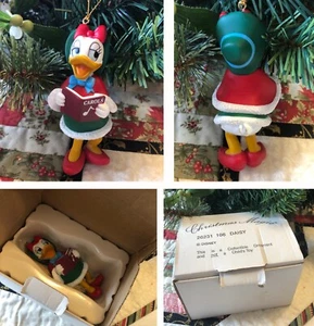 vtg DAISY DUCK Disney Christmas Hanging Ornament 3.75" Christmas Magic Orig Box - Picture 1 of 17