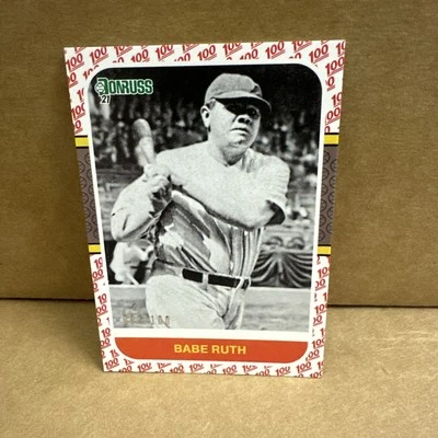 2021 Panini Donruss Бейб Рут No228 100 смайликов параллельные HOF GOAT - Изображение 1 из 3