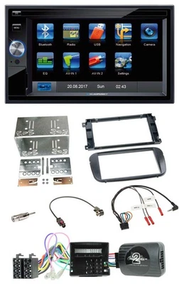 Blaupunkt SD Bluetooth 2DIN MP3 USB Lenkrad Autoradio für Ford C-Max Galaxy Focu - Bild 1 von 4