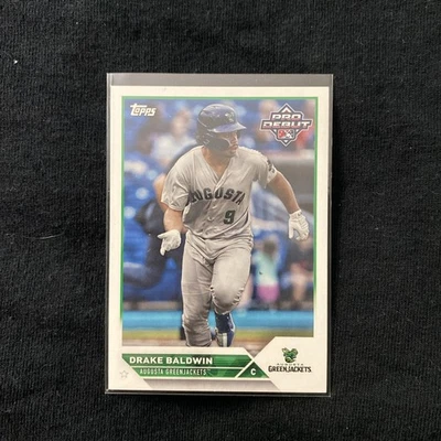 DRAKE BALDWIN 2023 TOPPS PRO DEBUT FIRST CARD ATLANTA BRAVES ROY - Image 1 of 4