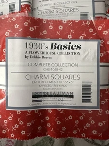 1930’s Basics X Robert Kaufman Charm Squares - Bild 1 von 12