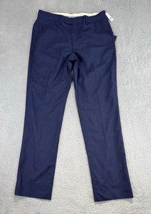 BROOKS BROTHERS The Explorer Vitale Barberis Canonico Pants 35x31.5 Blue Pants - Picture 1 of 20
