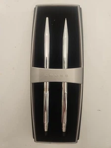 Set penne e matite vintage Cross Century Classic Ensemble cromato 350105 - nuove con scatola - Foto 1 di 3
