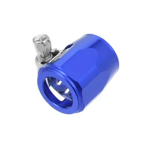 AN6 Hexagonal Coche Manguera Terminador Flexible Goma Tubería Abrazadera Azul - Imagen 1 de 6