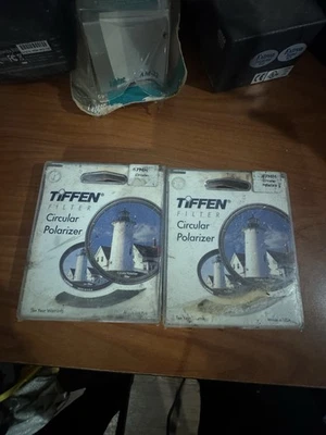 2x Tiffen 67mm Circular Polarizer Filters NOS Rare New Old Stock Sealed Vintage - Image 1 of 2