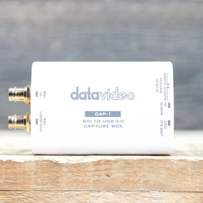 Datavideo CAP-1 SDI to USB 3.0 Capture Box Audio In of Embedded w/Box #00705576 - Image 1 of 4