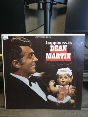 DEAN MARTIN-HAPPINESS IS-ORIGINAL REPRISE 6242 RECORDS VINYL-PRE OWNED - Image 1 of 4