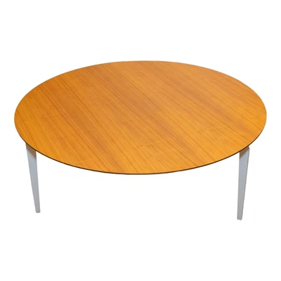 Kettnaker Beistelltisch T2 Rund Platte Nussbaum Matt Lackiert Füße Metall  - Bild 1 von 3