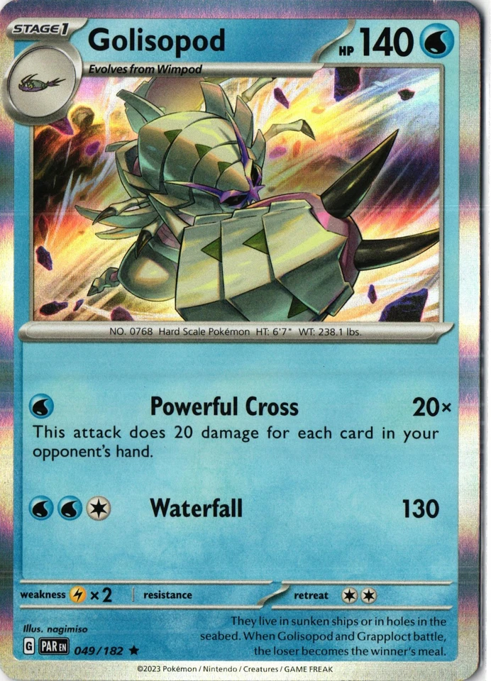 Golisopod Holo Rare SV04: Paradox Rift PAR EN 049/182 NM - Image 1 of 1