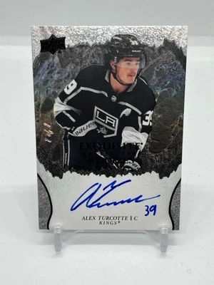 2021-22 UD Ice Exquisite Collection Rookies Alex Turcotte 1/1 #R-AT Los Angeles - Image 1 of 2