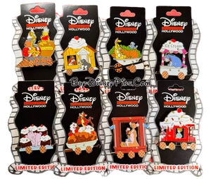 Juego completo: 8 prendedores Disney Winnie the Pooh Ice Cream Train serie LE 400 - Imagen 1 de 13