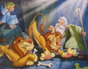 Jigsaw puzzle Biblical Daniel and the Lions 100 piece NEW made in USA - Picture 1 of 1