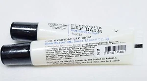 2 Bath & Body Works CO Bigelow MY FAVORITE Lip Balm Chap Stick Shea Butter - Picture 1 of 1