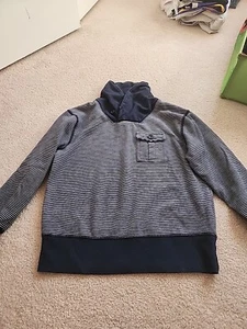 Gap Kids Navy Blue Stripe Sweater Pullover High Neck Pullover Size Large (10) - Picture 1 of 7