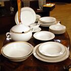 Carlsbad porcelain 6 person opal gold dining set Thun 1794 from Czech Republic