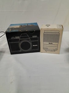 Minolta SR-T 200 Camera Manuals and Original Boxes For Camera And Extra Lens - Picture 1 of 21