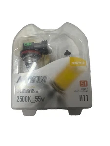 H11 Nokya Hyper Yellow Headlight Fog Light Bulb S1 NOK7618 Halogen Bulb NEW - Picture 1 of 4