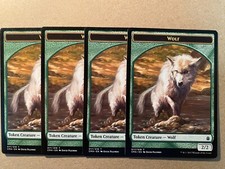 MTG 4x Wolf Token 17 Commander Anthology Pauper Magic the Gathering Card x4 NM