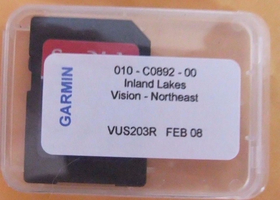 Garmin Inland Lakes Vision North East micro card maps - Image 1 of 1