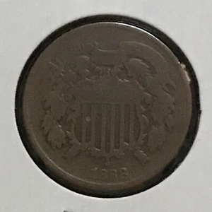 U.S. Two Cent Piece G/VG 1868 - Picture 1 of 2