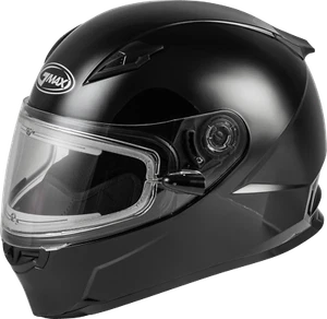GMAX FF49 Solid Color Snow Helmet w/Electric Shield XL Black G4490027 - Foto 1 di 1