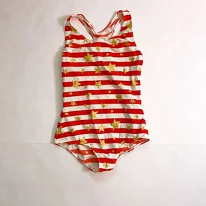Mini Boden Girls Red Star Swimsuit, Size 11/12 - Picture 1 of 5