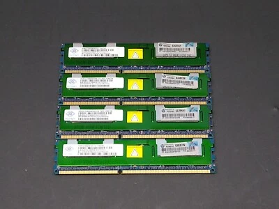 32GB (4*8GB) RAM - NANYA 8GB 2RX4 PC3 - 10600R NT8GC72B4NB1NK-CG - Image 1 of 3