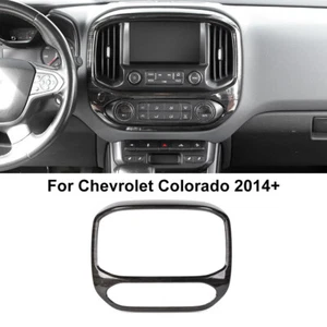 ⭕Black Wood Central GPS Navigation Cover Trim for Chevy Colorado/ Canyon 2014-22 - Picture 1 of 9
