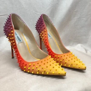 Steve Madden women's spiked pump Stilettos VALA-S ORANGE MULTI ombre size 8.5 - Picture 1 of 12