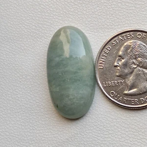 Piedra preciosa suelta aguamarina cabujón aguamarina verde natural para joyería C6298 AU - Imagen 1 de 5