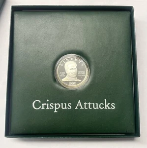1998-S $1 Proof Black Revolutionary War Patriots Commemorative Coin & Stamp Set - Picture 1 of 5