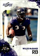 2010 Score Glossy Baltimore Ravens Football Card #28 Willis McGahee