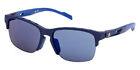 Adidas SP0048 Sonnenbrille Unisex blau quadratisch 57 mm neu 100 % authentisch
